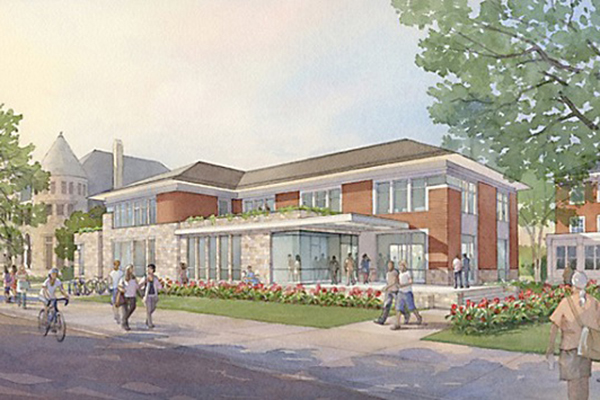 The University breaks ground for the new Trotter Multicultural Center on State Street. The $10 million building will serve as a new home to the center, which is currently located on Washtenaw Avenue.