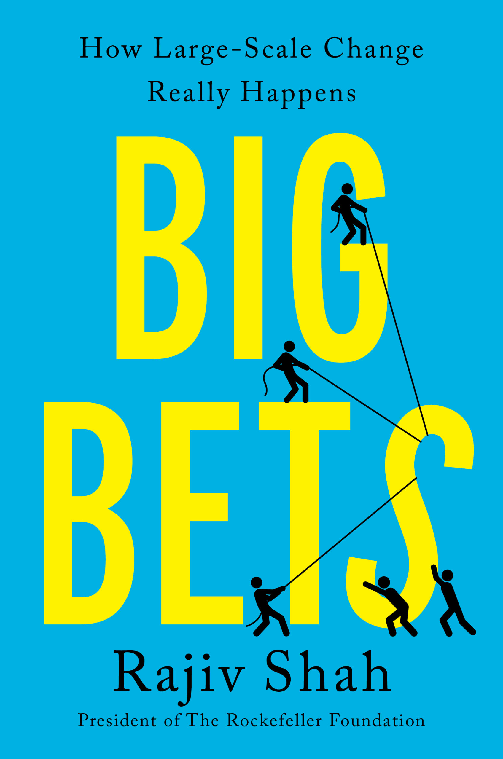 The cover of "Big Bets" which is light blue with yellow lettering.