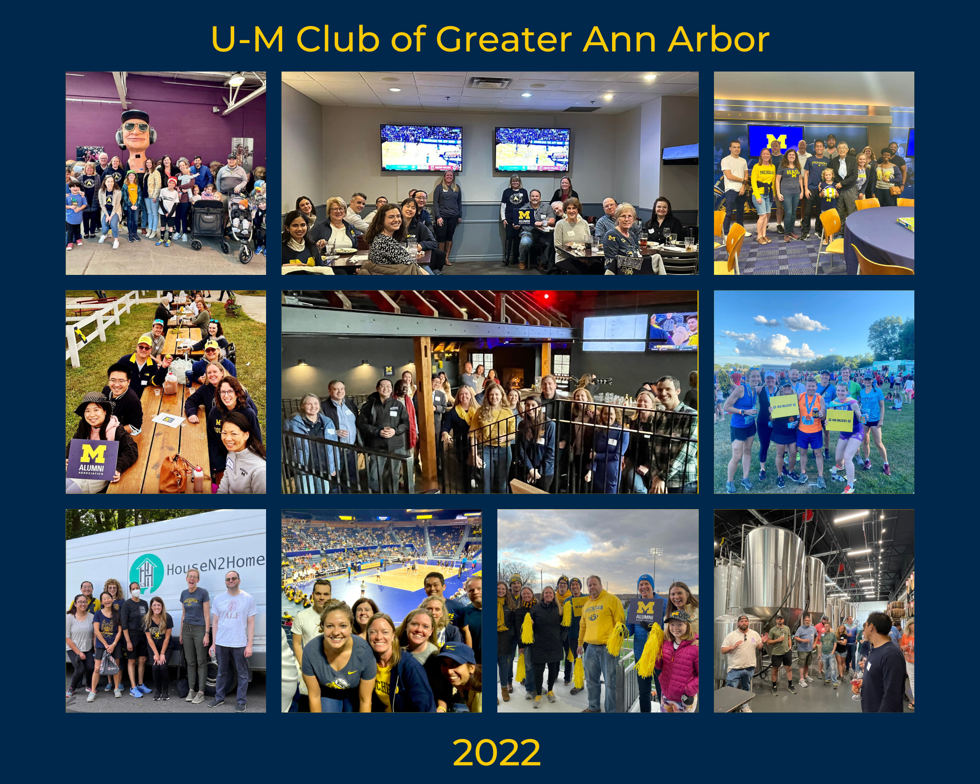 U-M Club of Greater Ann Arbor Year In Review photos from 2022 events