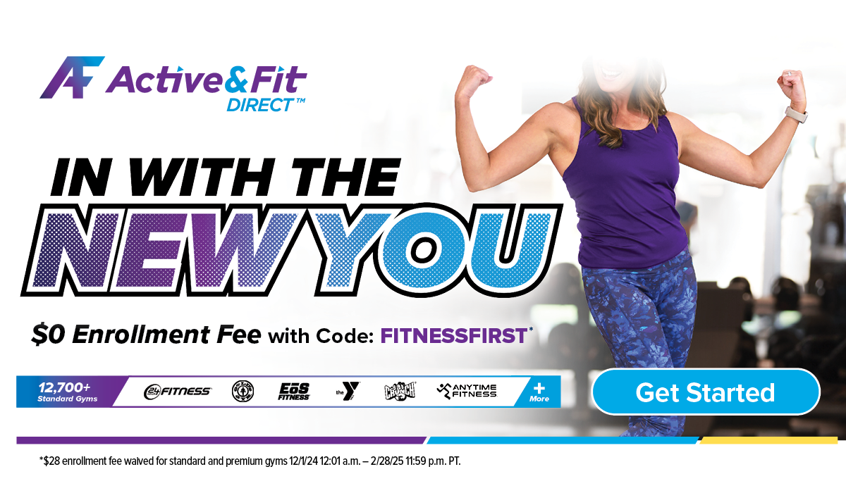 Active&Fit Direct advertisement that says: "In with the new you."