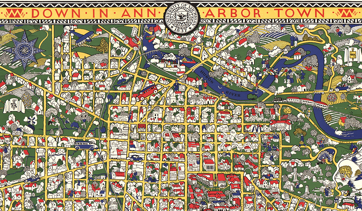 Clark Library Map of Ann Arbor