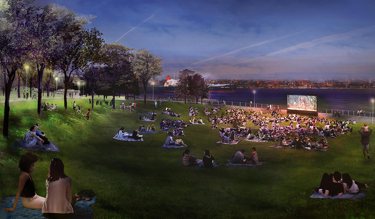 Event Lawn Movie Rendering