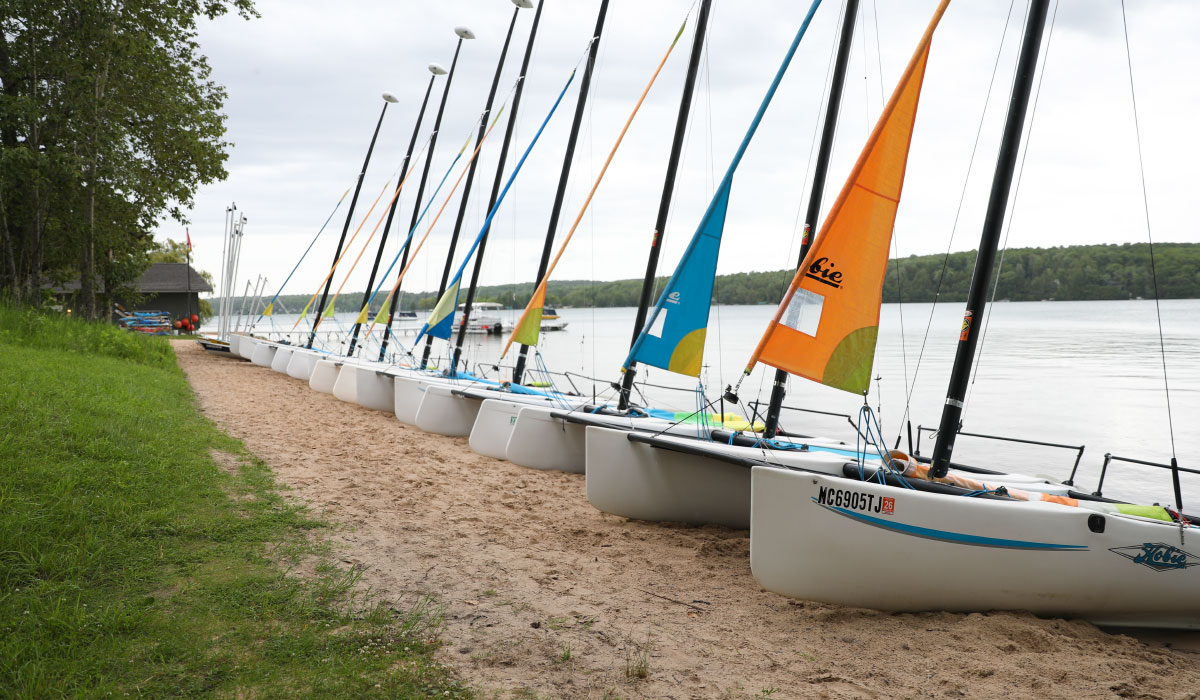 Boating at Camp Michigania