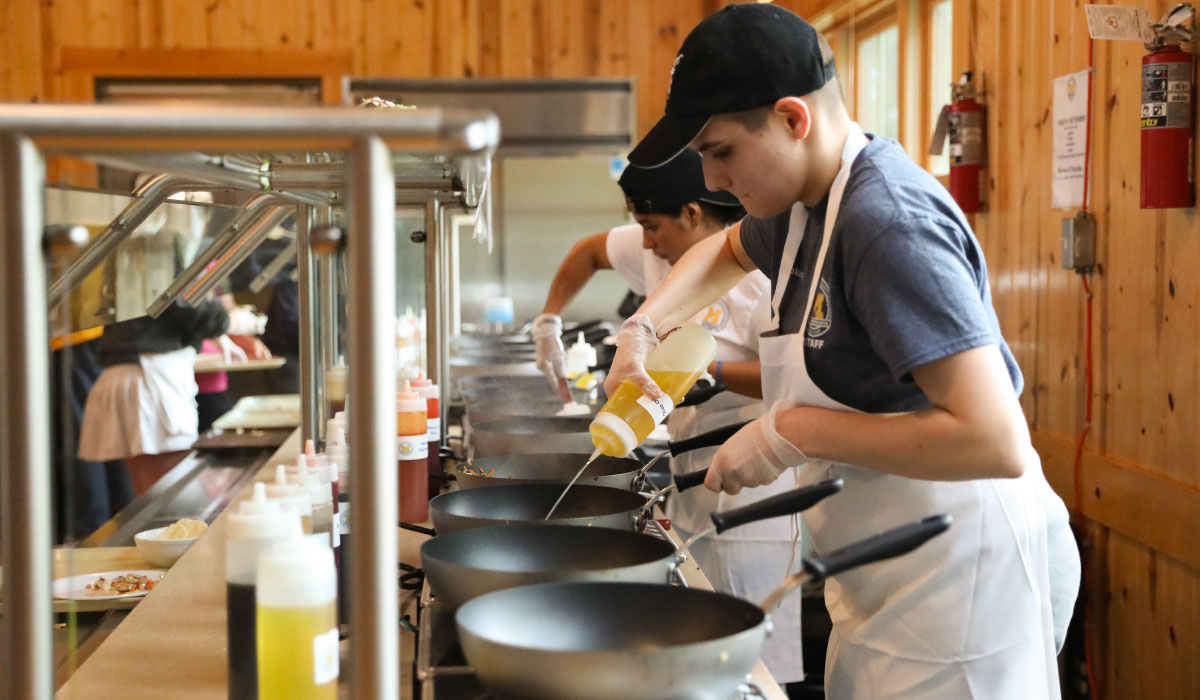 Kitchen at Camp Michigania