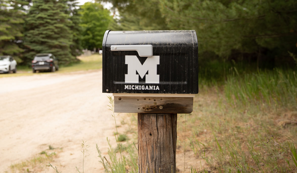 Mailbox at Camp Michigania