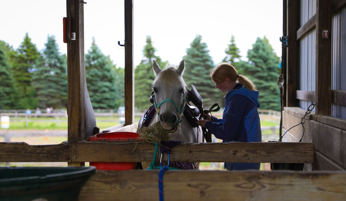 Riding at Camp Michigania