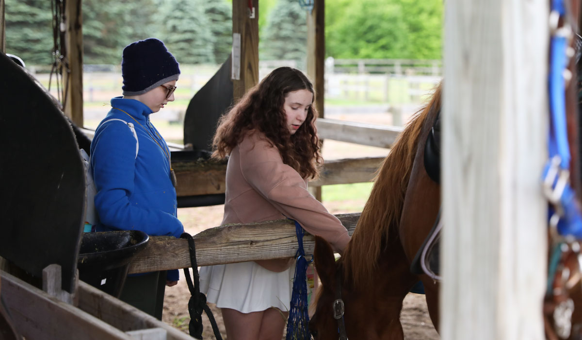 Riding at Camp Michigania