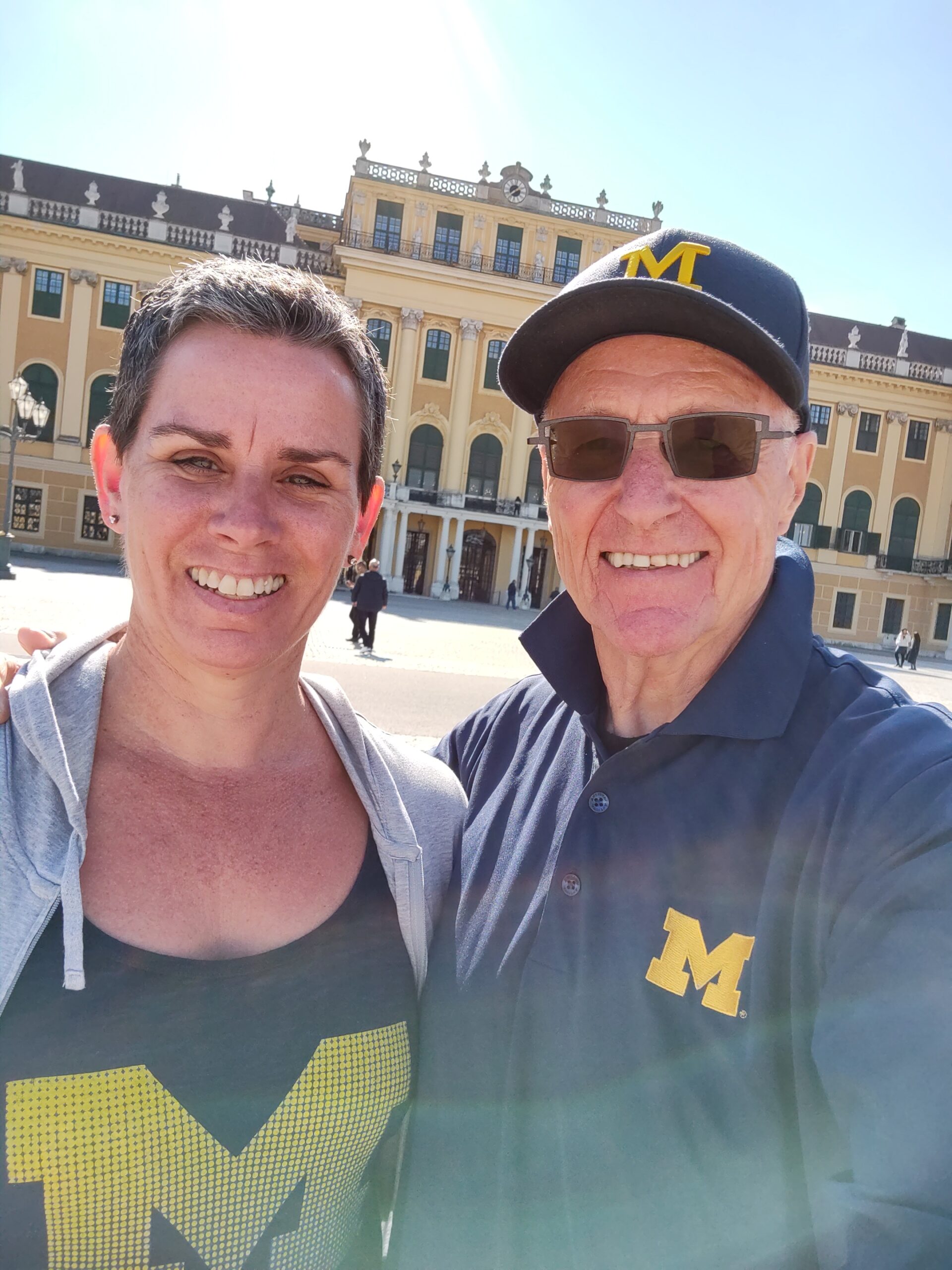 Paul Carder, ’62, and his wife, Jacqueline MacNeil, took a tour of Europe over the summer, including a photo op at the Schönbrunn Palace in Vienna, Austria.