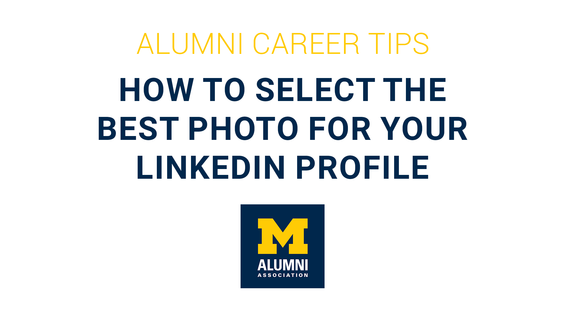 Career Tips LinkedIn Photo