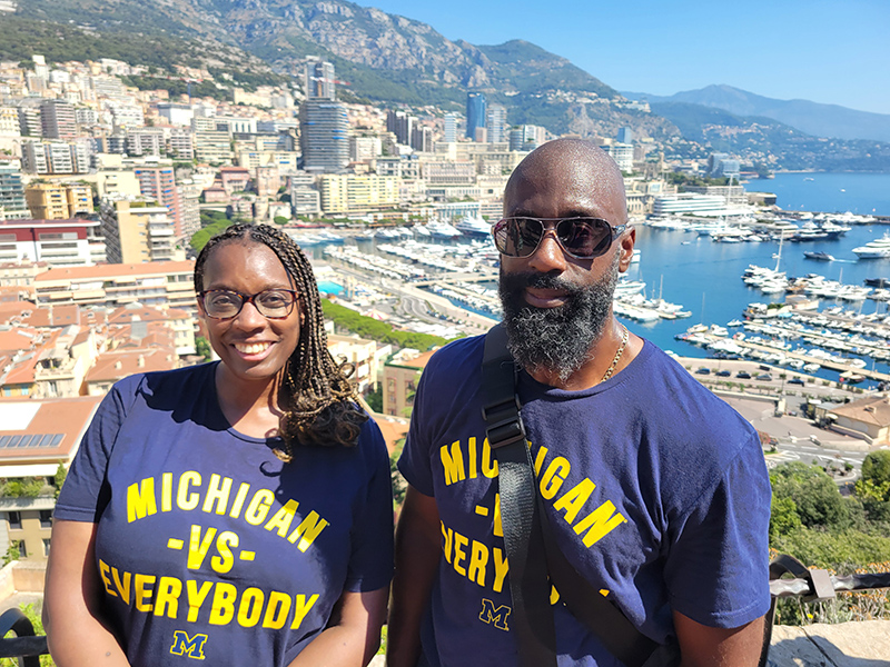 The hills of Monaco, France, and Italy all fit in this picturesque photo from Port Hercules by Marijata Colley Daniel-Echols, ’92, MPP’96, PhD’01, and Anthony Wellington Echols.