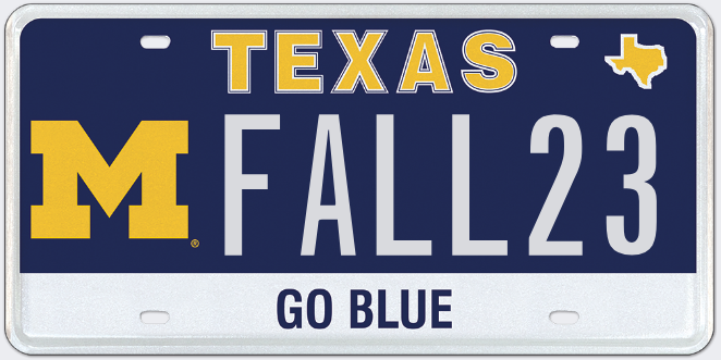 Fall 2023 License Plate Offer