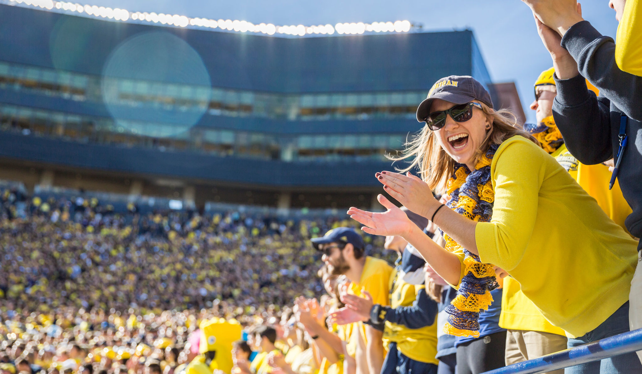 Fans At Michigan Football Game 1