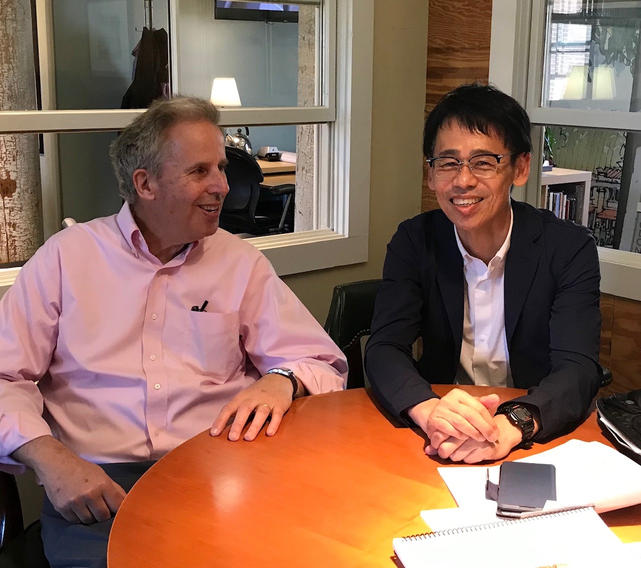 Bob Gibbs, MLARCH’84, celebrates the Japanese publishing of his book, “Town Center” (2021), with his co-author, Tatsuya Yagi. The book, a best-seller in Japan, introduces American town planning best practices to Japanese cities and real estate developers.
