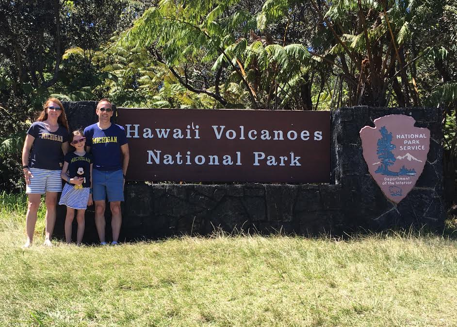 In March 2017, Jill Brunt Hauff, ’98, Chadwick Hauff, ’96, and daughter, Taylor, enjoyed a spring break trip to Hawaii.