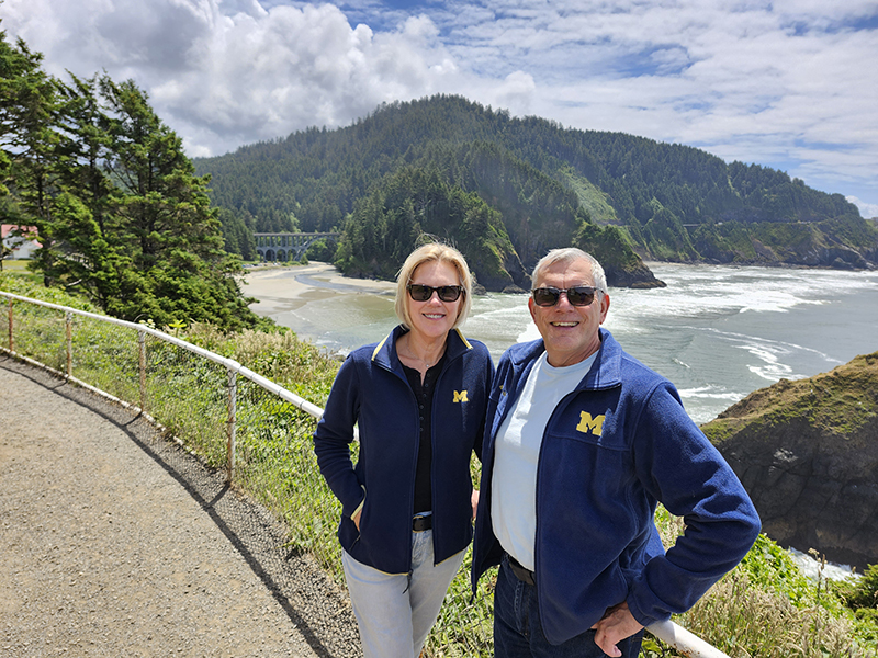 Carrie, ’83, and Kurt Ketelhut visited the grounds of the Heceta Lighthouse on the coast near Florence, Oregon, in June.