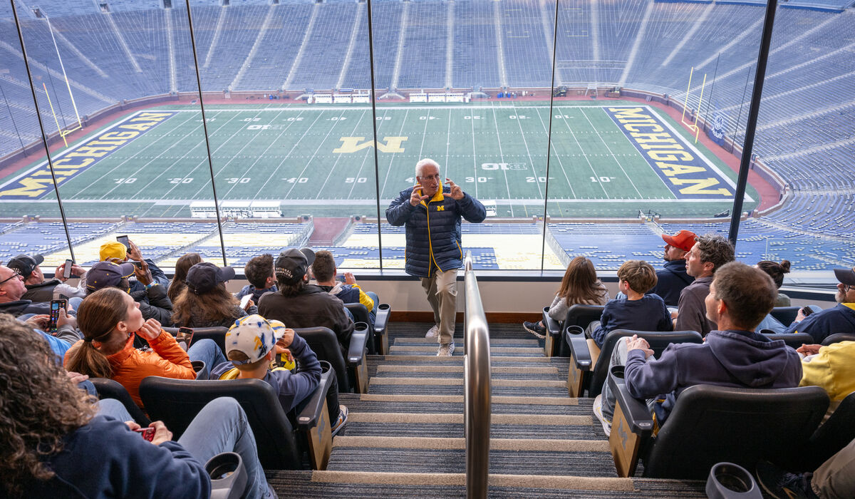 Alumni Association Hosted A Fall 2025 Tour Of Michigan Stadium For Alumni On November 02, 2025.