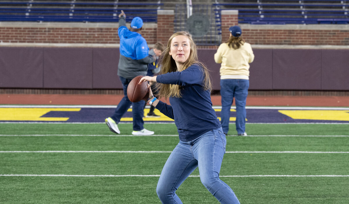 Alumni Association Hosted A Fall 2025 Tour Of Michigan Stadium For Alumni On November 02, 2025.
