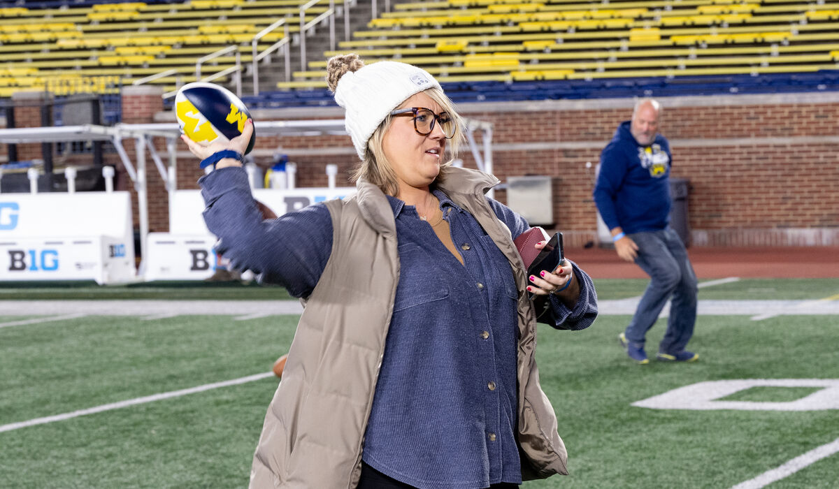 Alumni Association Hosted A Fall 2025 Tour Of Michigan Stadium For Alumni On November 02, 2025.