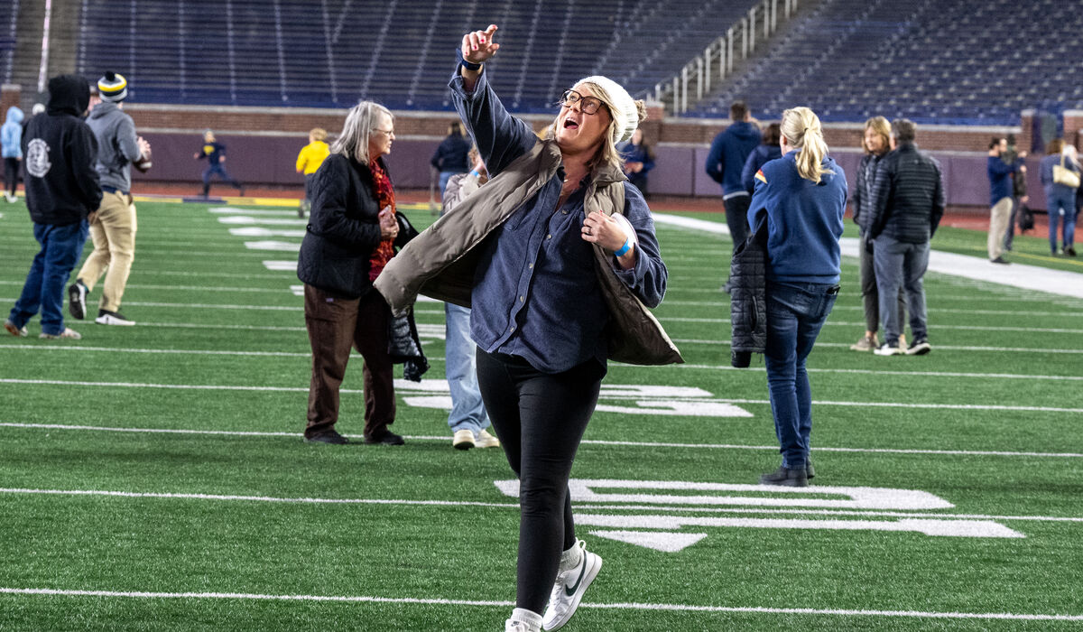 Alumni Association Hosted A Fall 2025 Tour Of Michigan Stadium For Alumni On November 02, 2025.
