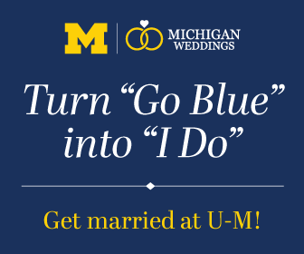 Turn "Go Blue" into "I Do" with Michigan Weddings. Get married at U-M!