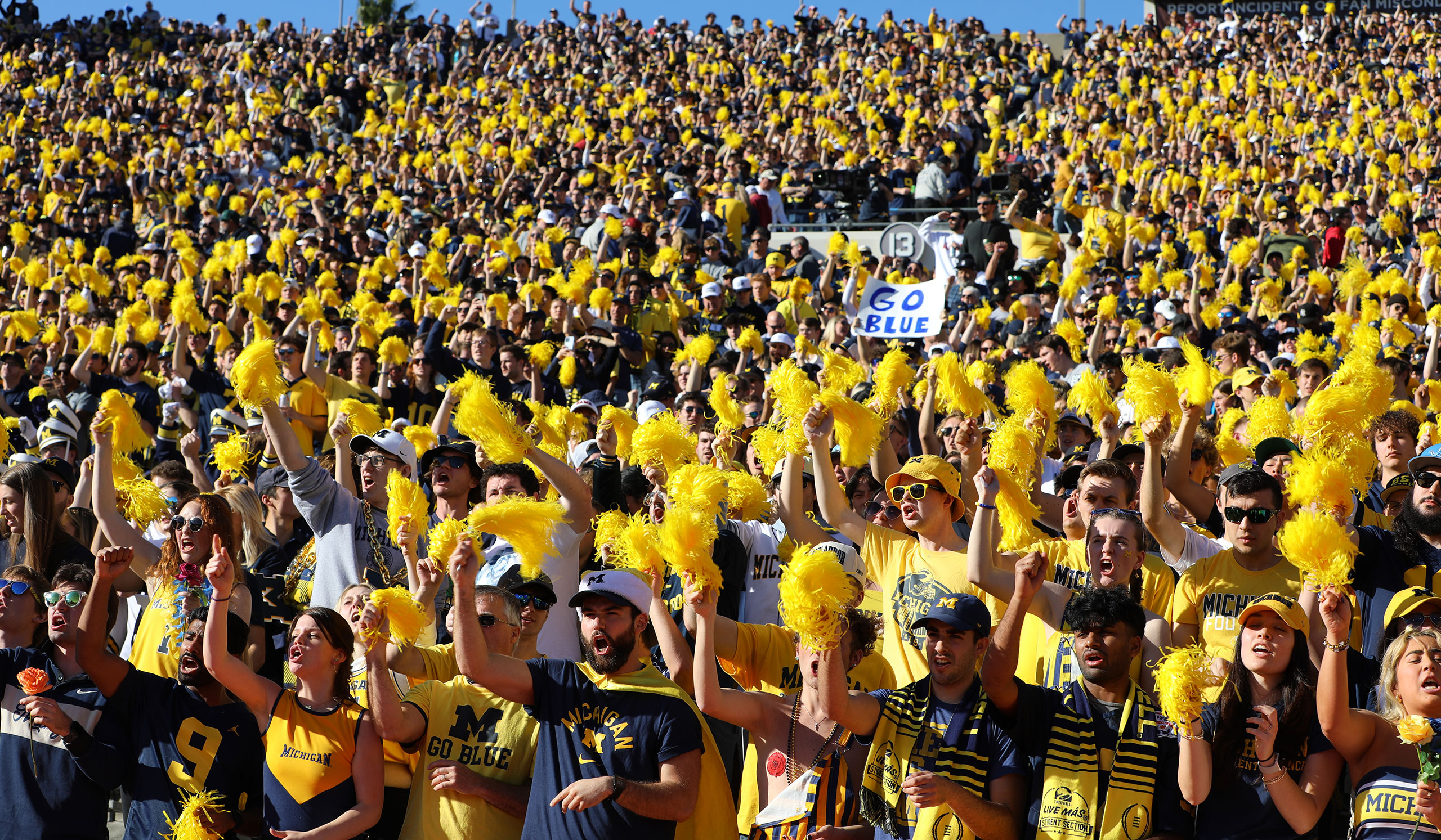 Michigan Fans At 2024 Rose Bowl