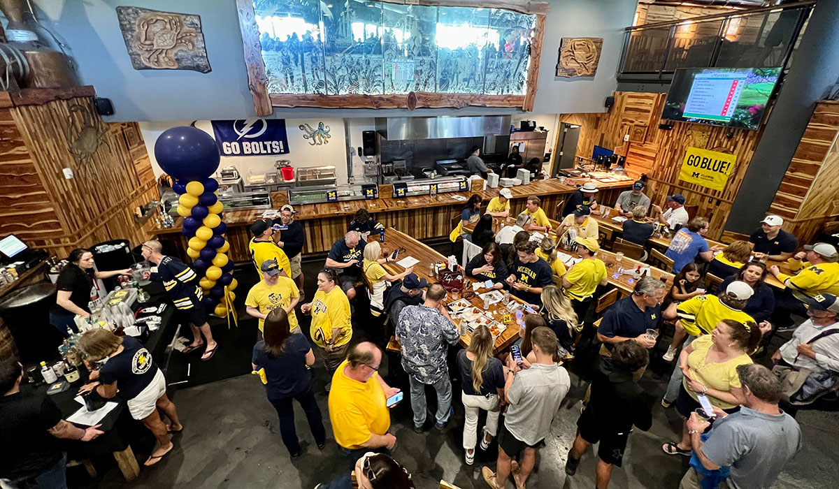 Michigan Fans At Harpoon Harry's