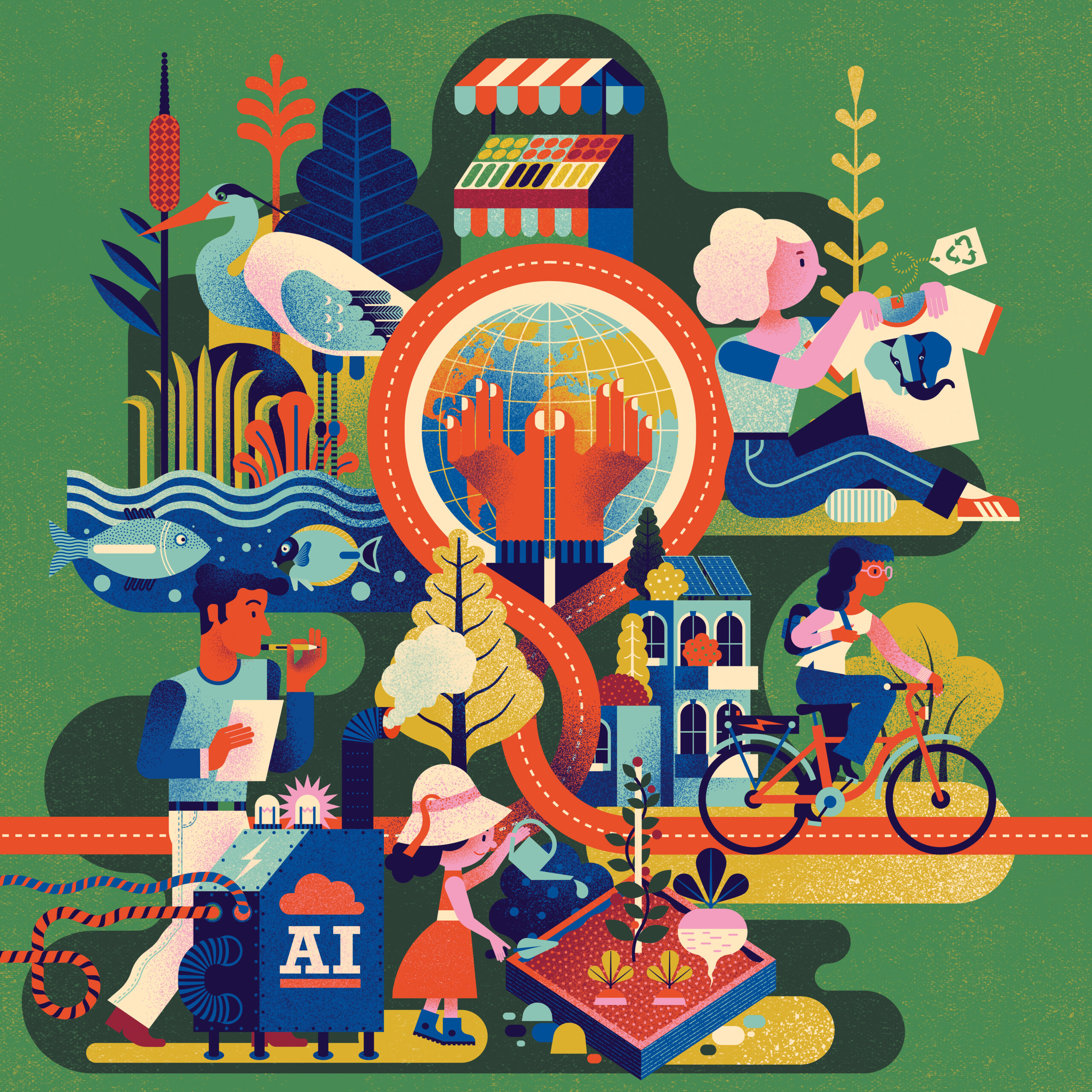 The cover illustration of the summer 2025 issue.