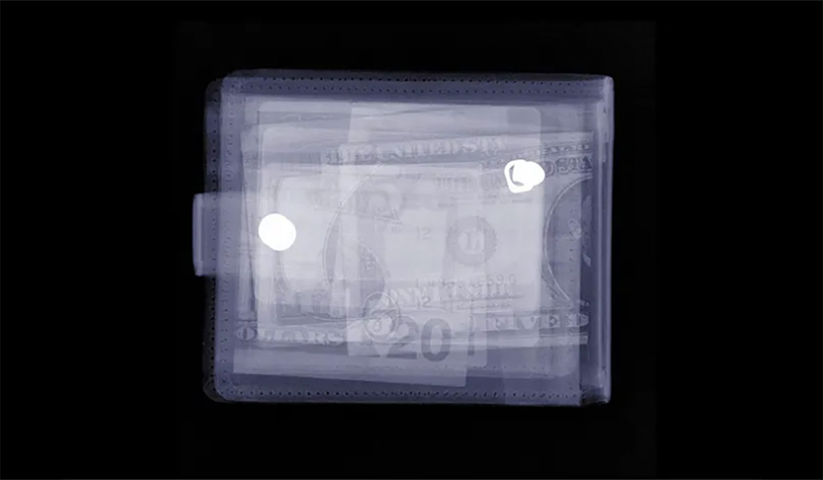 Money Wallet Xray Transparent Cash