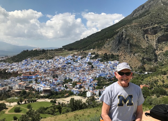 In May, David J. Neuman, ’70, visited the Chefchaouen, the “Blue City,” in Morocco.