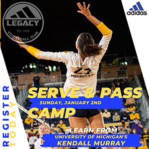 An ad for Kendall Murray's volleyball camp.