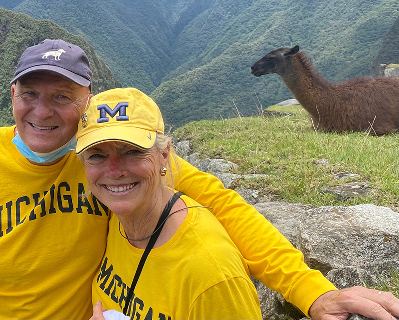 A “bucket list” item got checked off when Dale, MS’74, and Debra Sands, got to enjoy their pandemic-delayed visit to Machu Picchu, Peru.