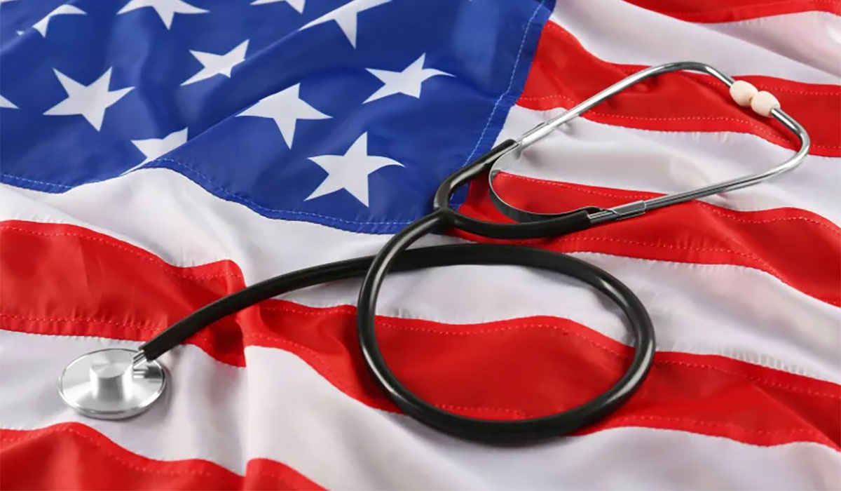 Stethoscope American Flag Healthcare Stripes