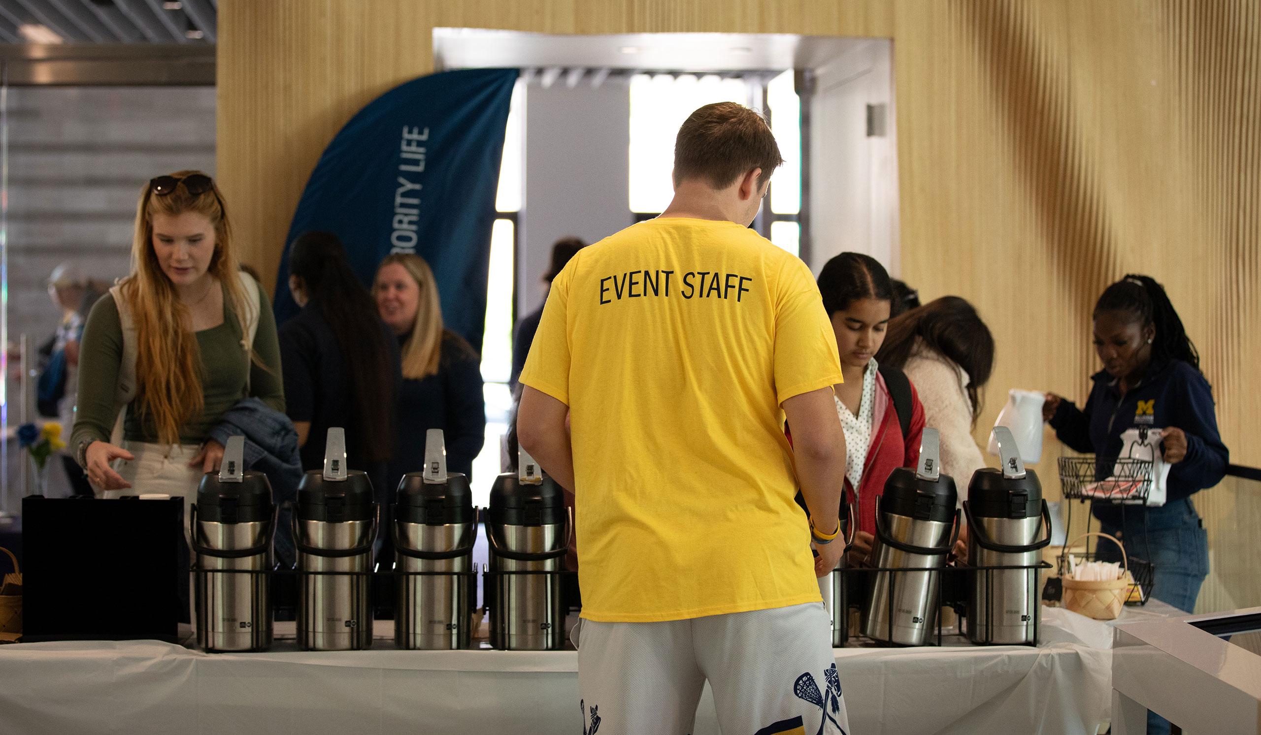 Student Worker At Welcome Wednesdays