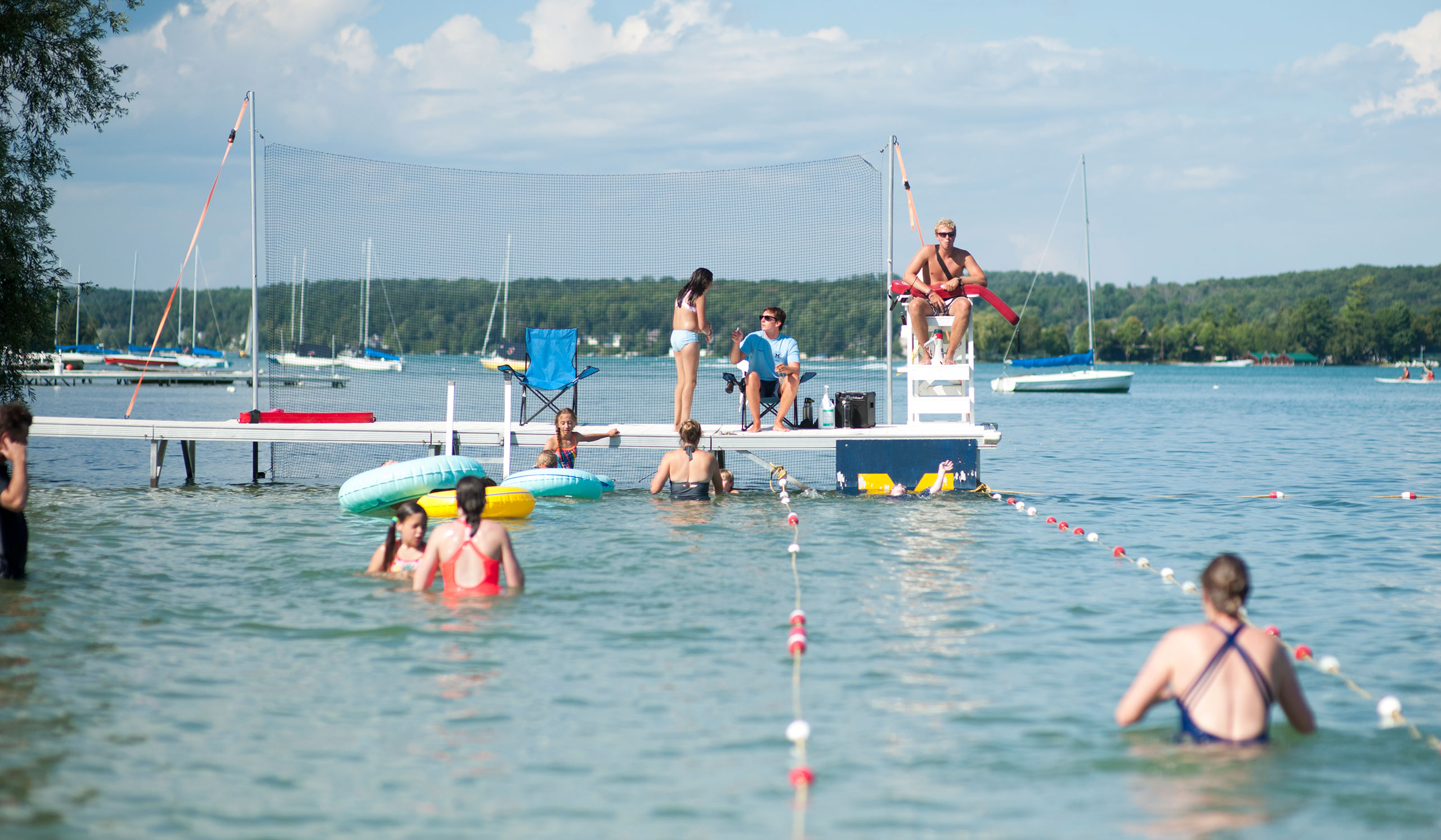 Swimmers In Walloon Lake