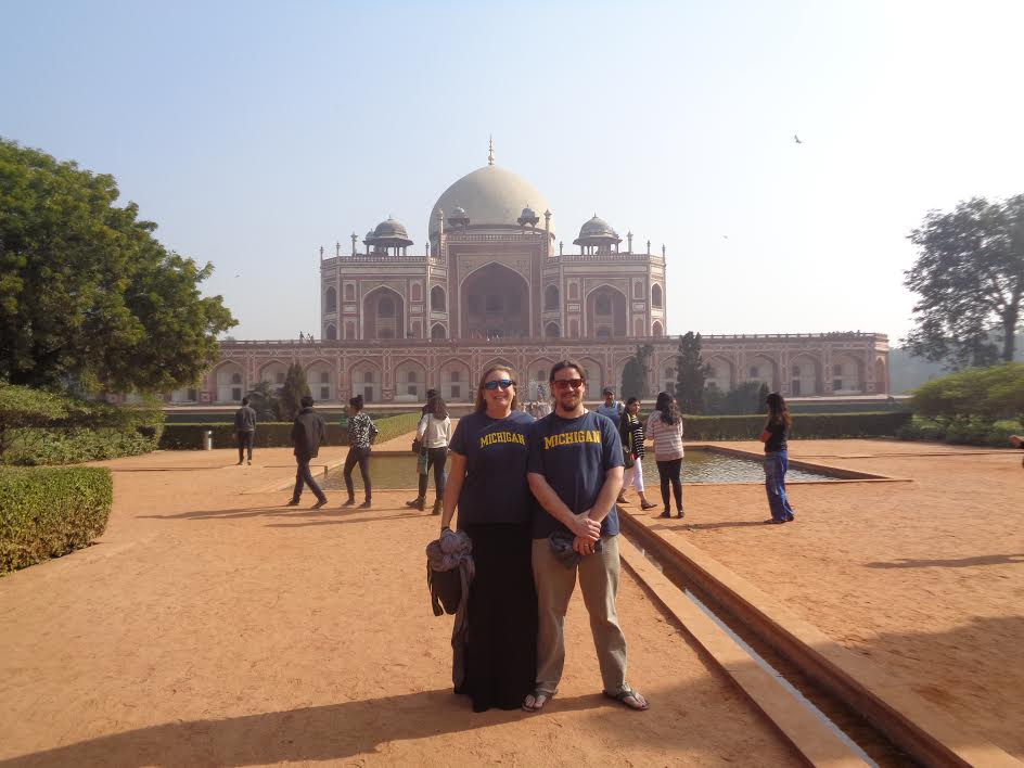 For the 2016 holiday season, Matthew W. Turner, ’97, and Lorianne Stehouwer Turner, ’97, traveled throughout India, including a visit to Humayun’s Tomb in Delhi. Matthew first studied Humayun’s tomb and other Indian architectural sites in an art history class at U of M—a trip 20 years in the making!