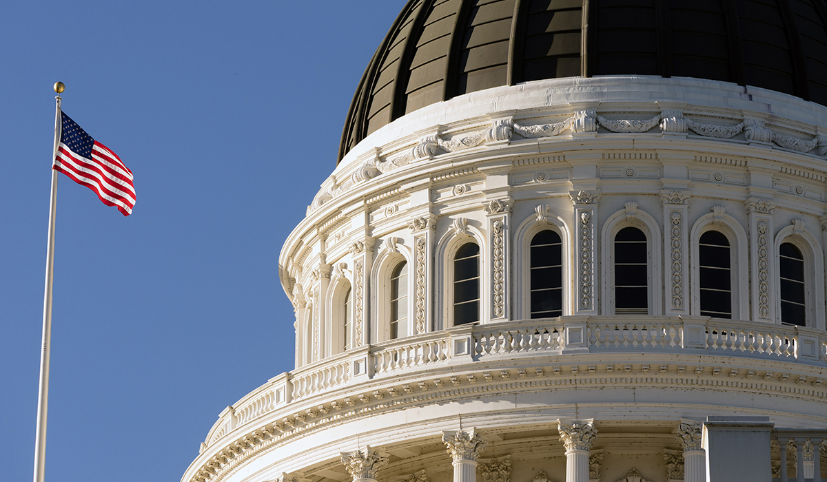 Downtown Sacramento California Capital Dome Building