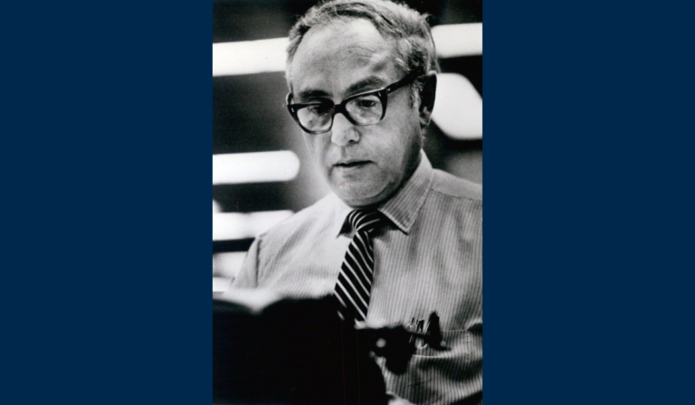 Black and white photo of Morton Mintz