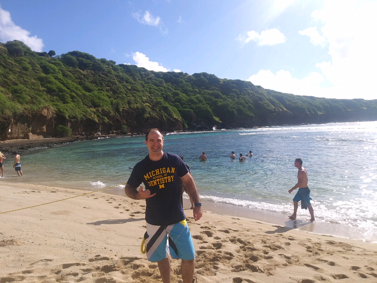 Anthony Valentine, DDS’10, took a break at Hanauma Bay, Hawaii, from the American Dental Association conference.