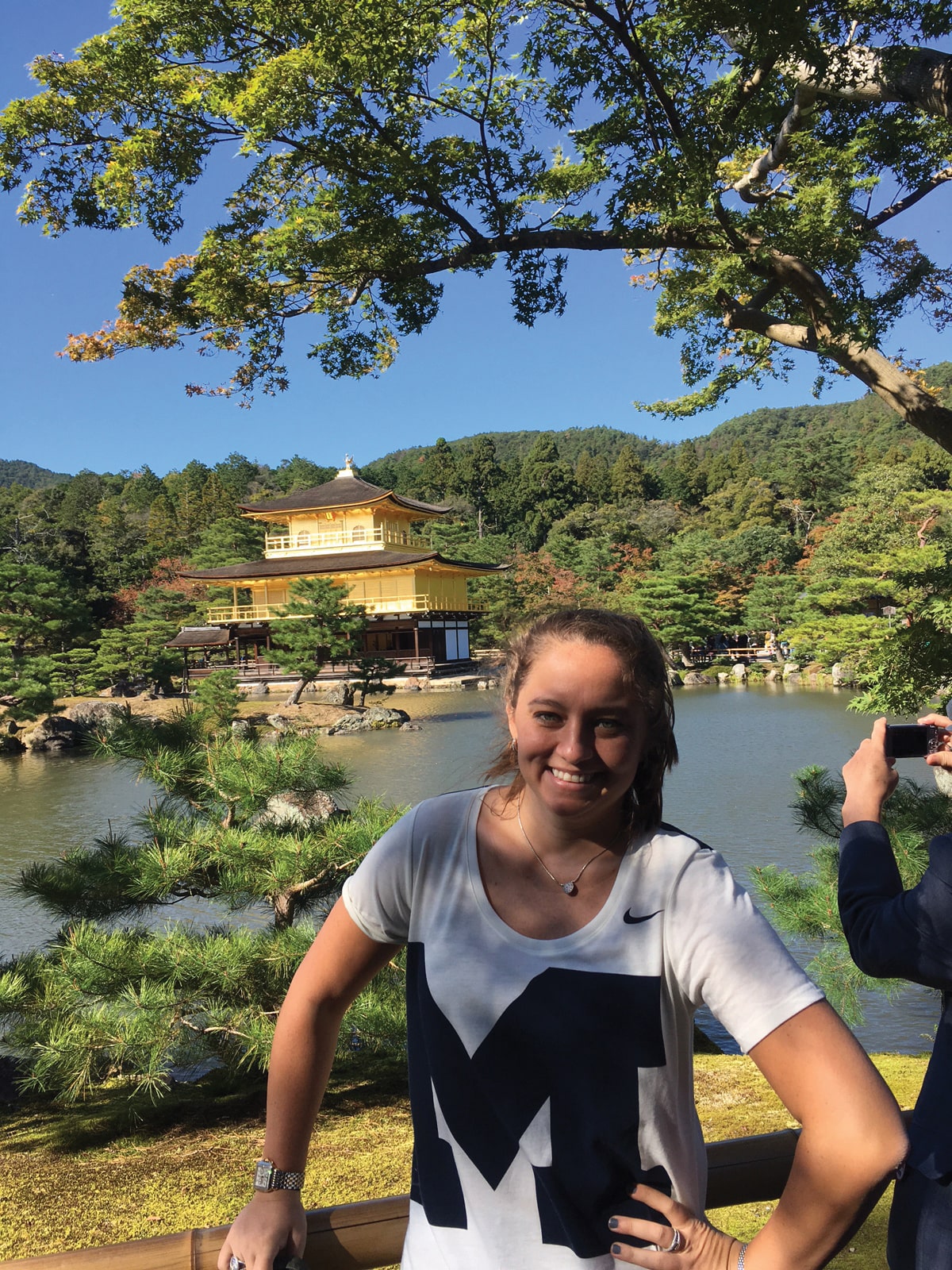Lauren Caisman, ’10, took in the shimmering sight of Kinkaku-ji (the Golden Pavilion) during a trip to Kyoto, Japan.