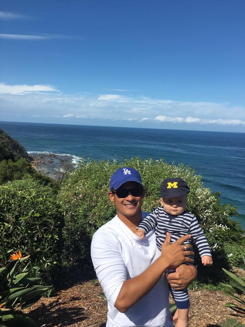 Shawn Ward, ’96, and son, Dash Winters-Ward, in Clifton, New South Wales, Australia. Shawn, his partner Sarah Winters, and Dash spent 3 months in Australia.