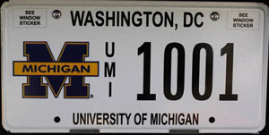DC license plate