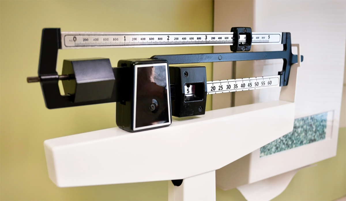 Doctor Office Scale Weight Measurement