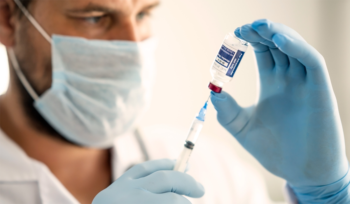 Doctor Syringe Measles Vaccine Needle