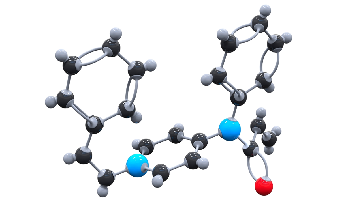 Fentanyl Drug Molecule Model Diagram