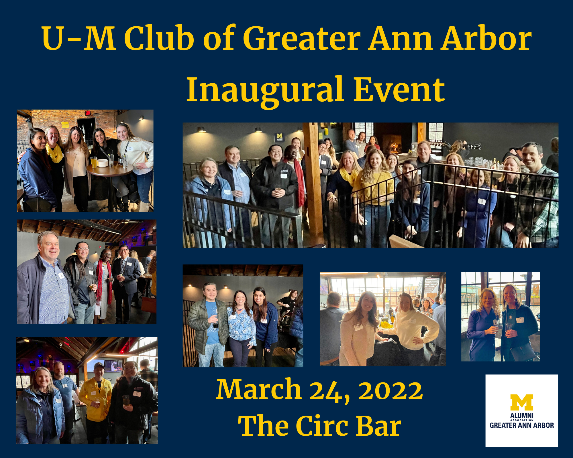 Photos from our first club event at the Circ Bar