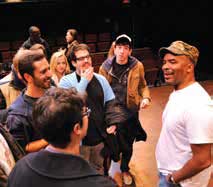 In 2010, Grier returned to U-M to teach a master class to theater students.
