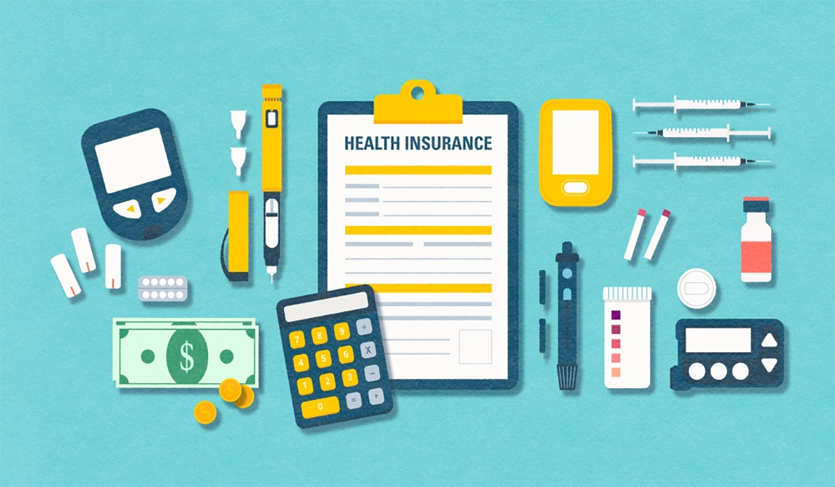 Health Insurance Clipboard Diabetes Supplies