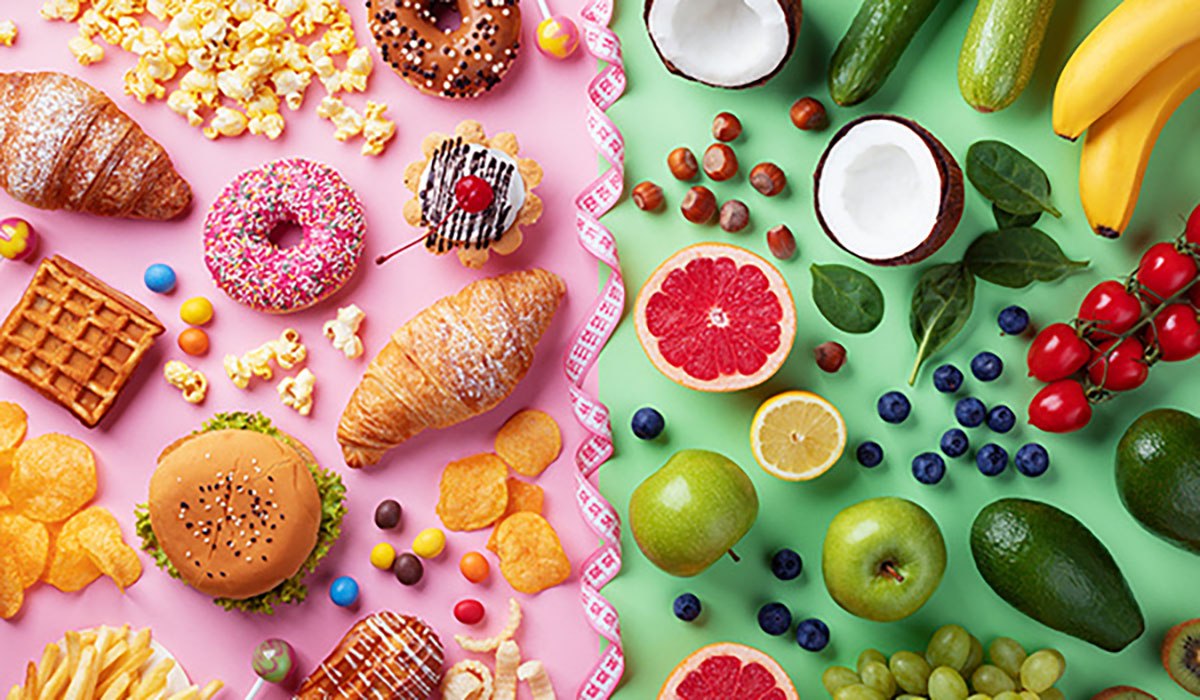 Healthy Unhealthy Food 600x400
