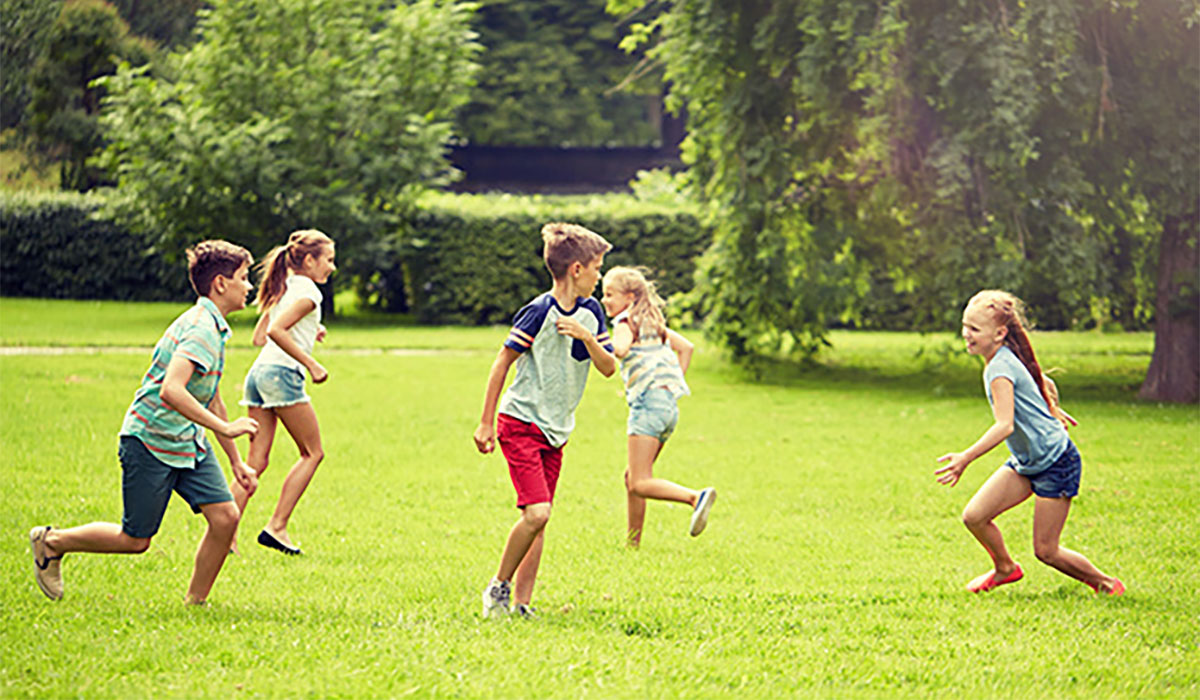 Kids Playing Outside