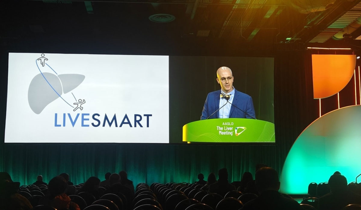Man Presenting Conference Glasses